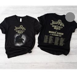 jelly roll 2024 tour shirt, jelly roll shirts for men, beautifully broken jelly roll, jelly roll the beautifully broken