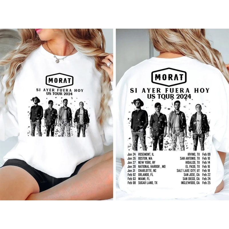 Morat Si Ayer Fuera Hoy US Tour 2024 Shirt, Morat Band Fan Shirt, Morat 2024 Concert Shirt, Si Ayer Fuera Hoy Tour Shirt,Latin Boyband Shirt.jpg
