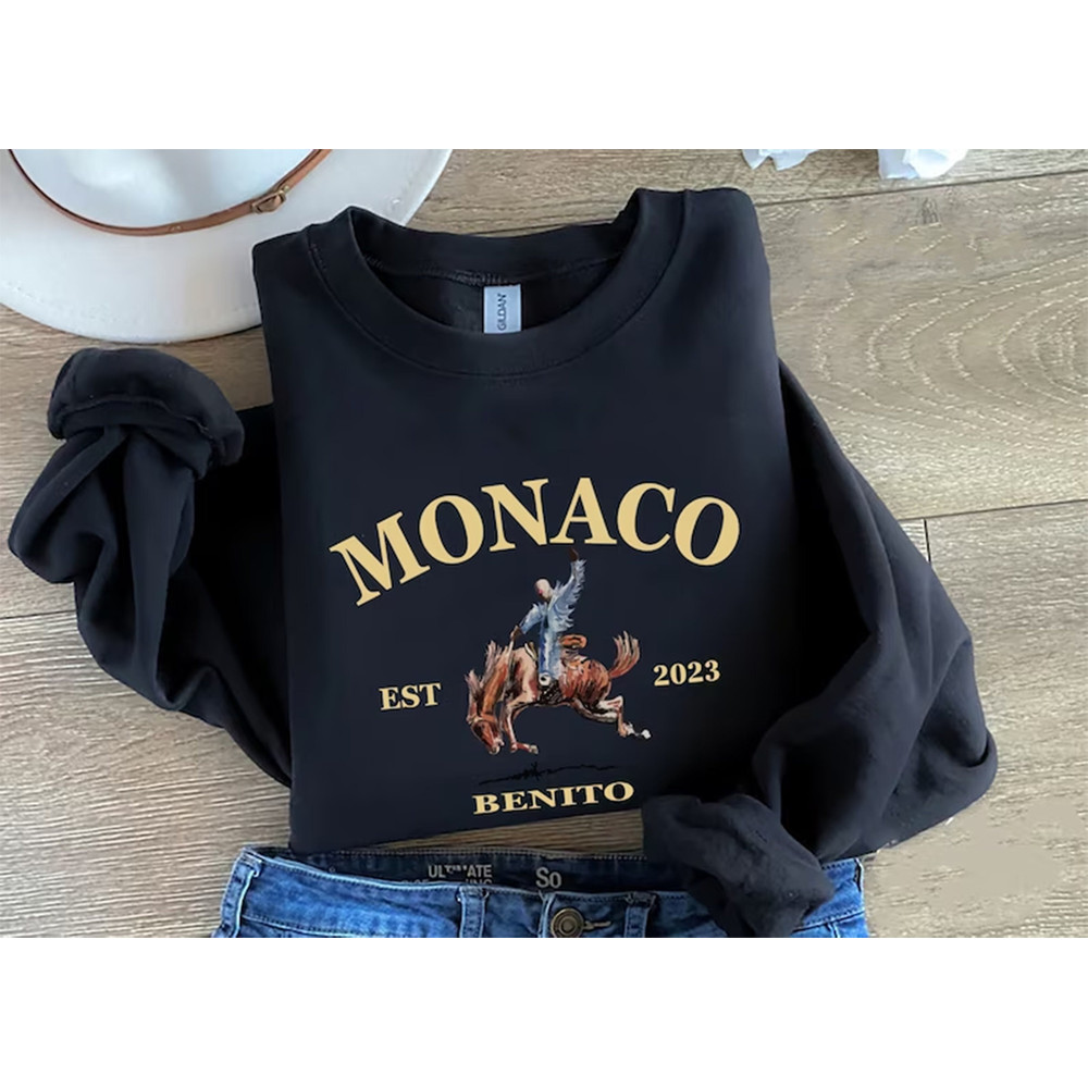 Retro Monaco Sweatshirt, Nadie Sabe lo que va pasar manana, Benito Sweatshirt, Gift For Fan, Bunny Sweatshirt, Music Shirt.jpg