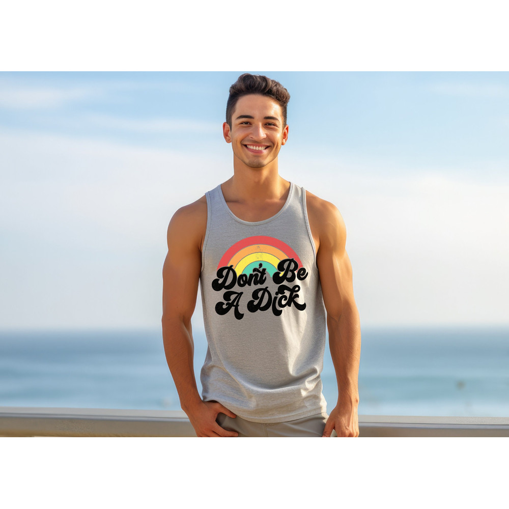 Don't Be A Dick Tank Top  Funny Tank Top  Don't Be A Dick Shirt  Unisex Summer Tank Top  Mental Health Tank  Humor Loving Tank Top.jpg