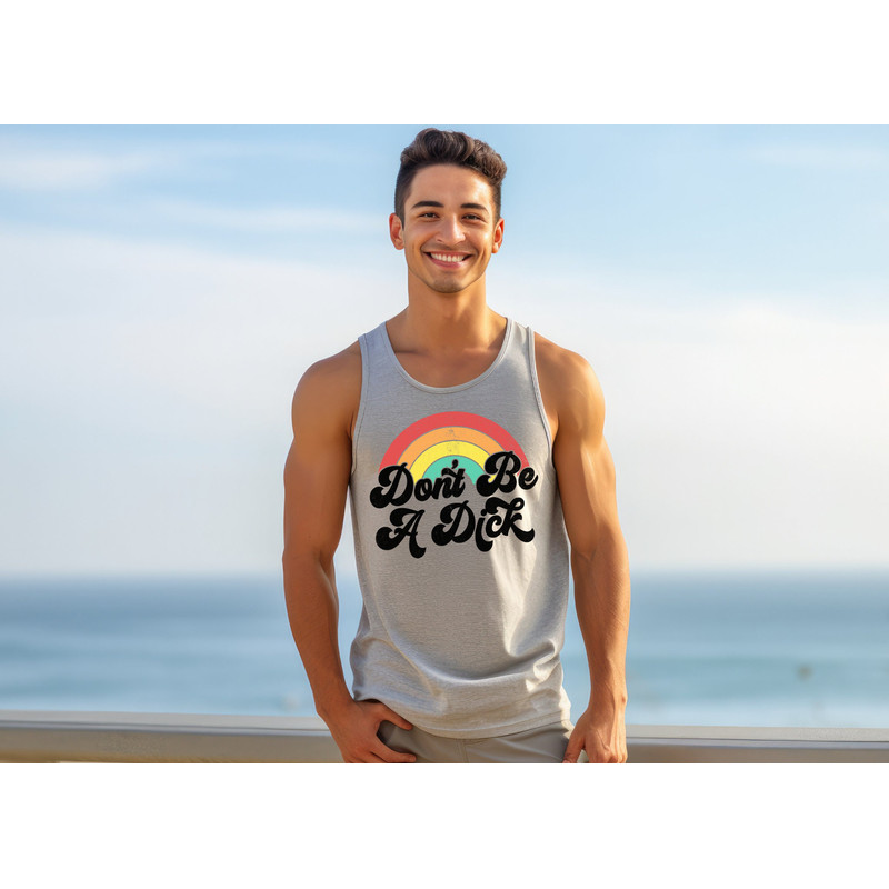 Don't Be A Dick Tank Top  Funny Tank Top  Don't Be A Dick Shirt  Unisex Summer Tank Top  Mental Health Tank  Humor Loving Tank Top.jpg