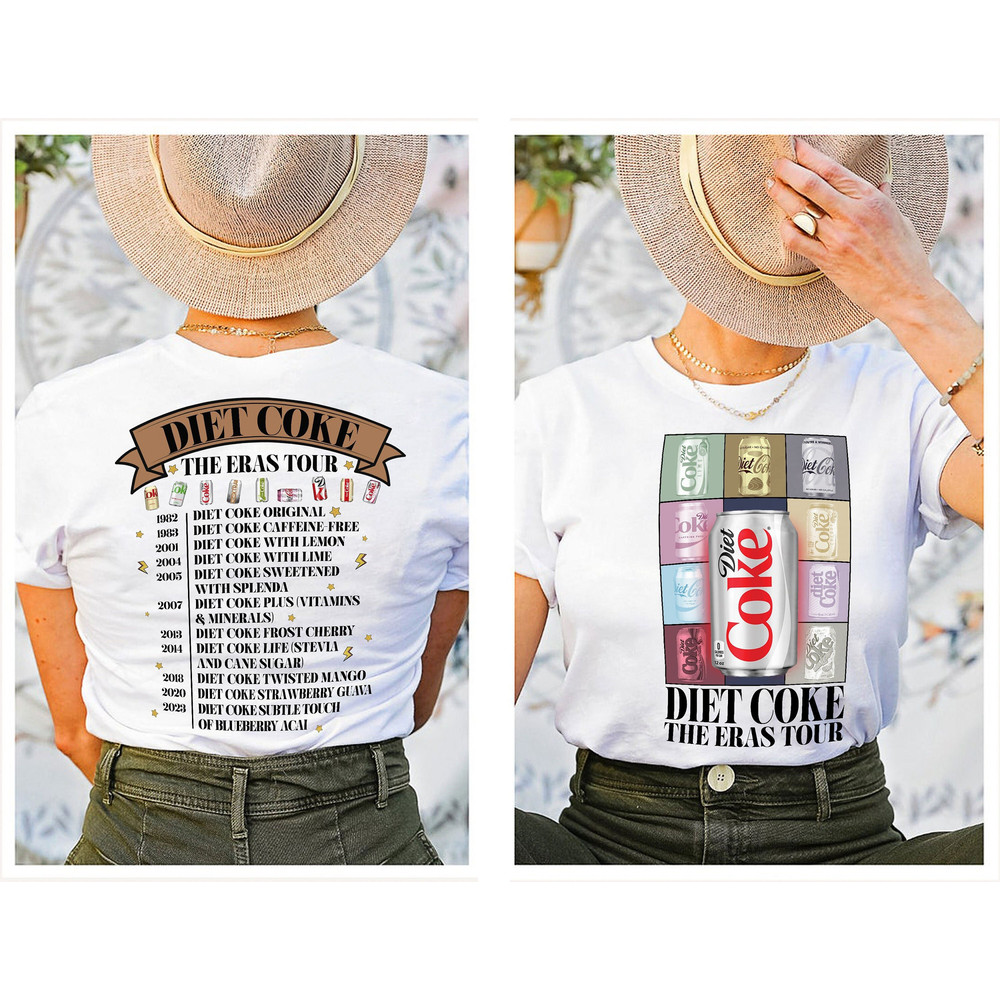 Diet Coke Cans The Eras Tour 2 Sides Shirt, Diet Coke Shirt, Diet Coke Merch, Soda Logo Tee, the Eras Tour Merch, Diet Coke Fan Gift.jpg