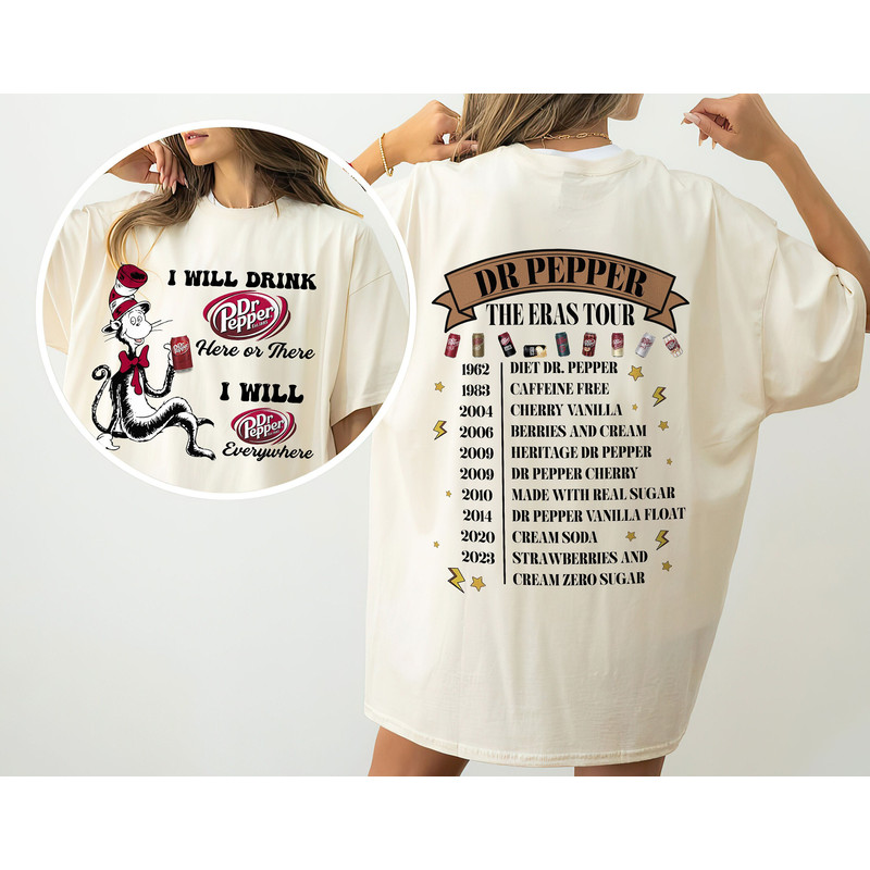 I Will Drink Dr Pepper Shirt, The Cat in the Hat Dr Pepper, Trendy Dr Peper Gifts, Dr Peepper Merch, Soda Sweatshirt, Dr Pepper Funny Shirt.jpg