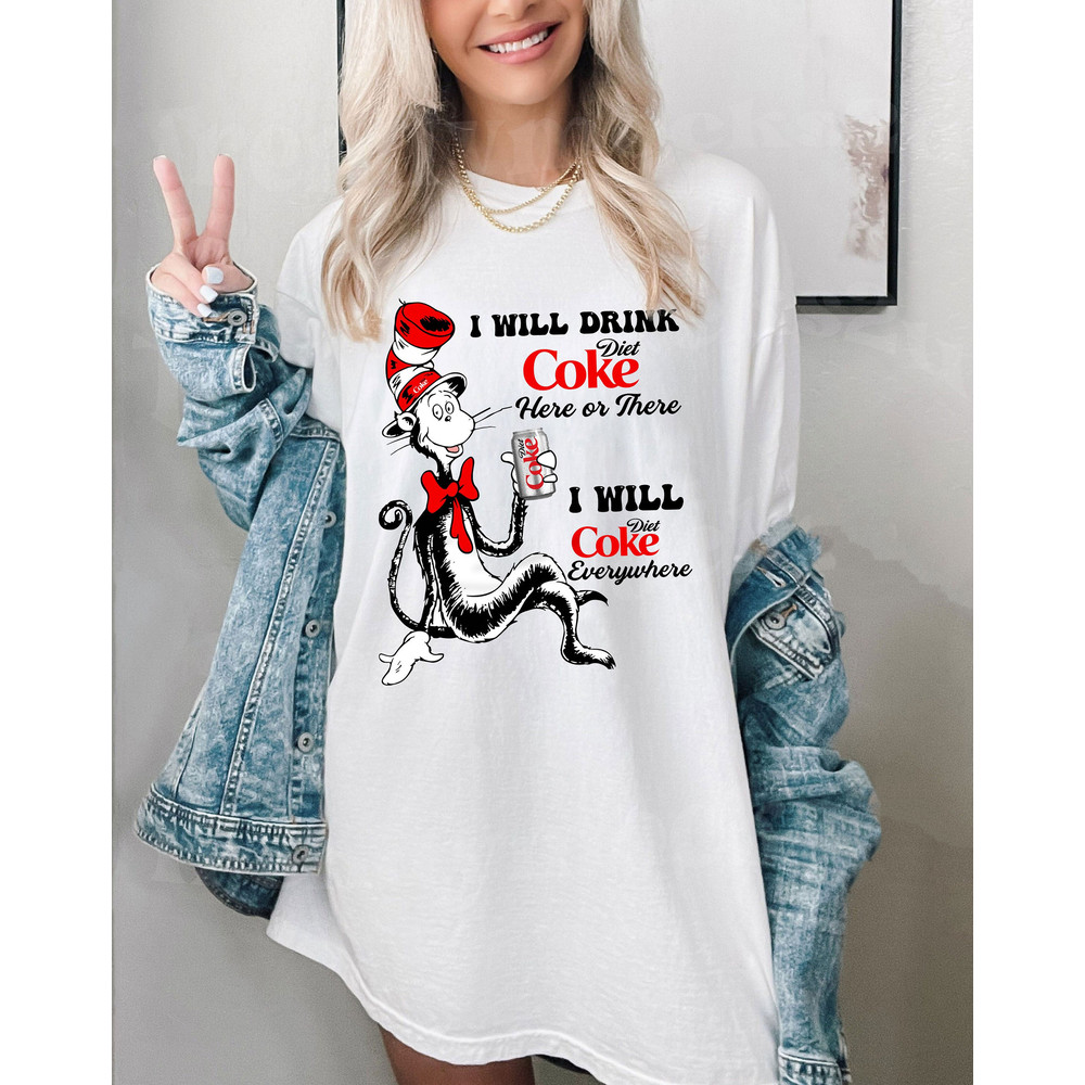 The Cat in the Hat Diet Coke Shirt, Trendy Diet Coke Gifts, Diet Coke Merch, Soda Sweatshirt, Diet Coke Funny Shirt.jpg