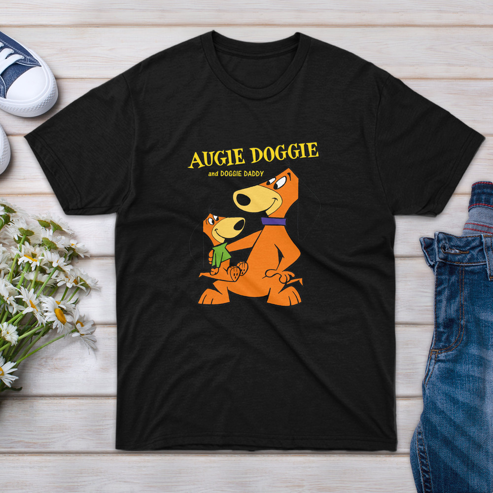 T-Shirt Augie Tee Doggie Boy & Gift For Men Doggie Novelty Daddy Shirts Family Women Short Event Friend Big Shirt T Sleeve Unisex Girl.jpg