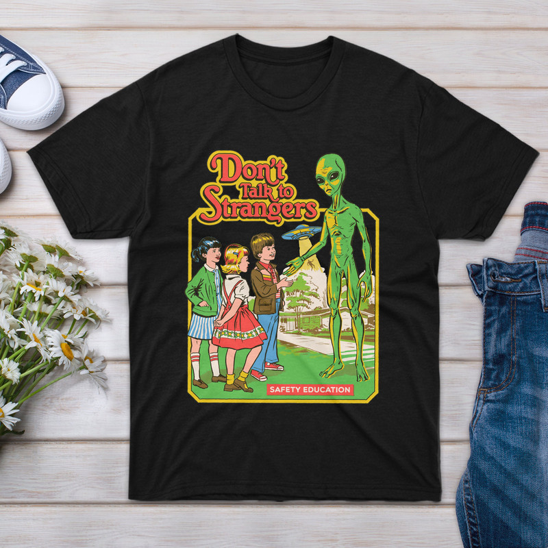 T-Shirt Dont Unisex Talk Boy To Gift For Men Strangers Shirts Novelty Big Tee Friend Short Girl Family Shirt T Event Women Sleeve.jpg