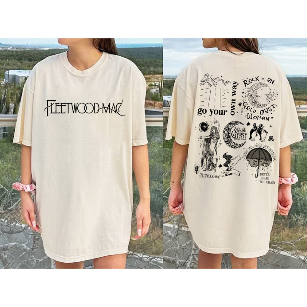 Fleetwood Mac concert 2024 double-sided shirt, Vintage Fleetwood Mac Music Rock Band Shirt, Retro Rock Music Lovers shirt unisex.jpg