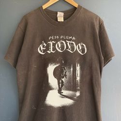 vintage 90s graphic peso pluma shirt, peso pluma exodo tour62