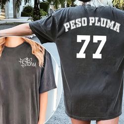 vintage style peso pluma 2side t-shirt, peso pluma music tou, 87