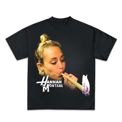 hannah montana funny smoking unisex tee homage graphic unise, 21o