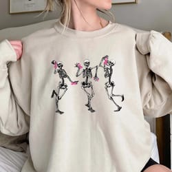 dancing skeletons breast cancer shirt,cancer halloween shirt, 65