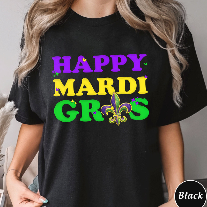 Retro Mardi Gras Sweatshirt, Women Mardi Gras Costume, New Orleans Cruise Shirt, Fleur De Lis Tee, Fat Tuesday, Mardi Gras Carnival Shirt.jpg