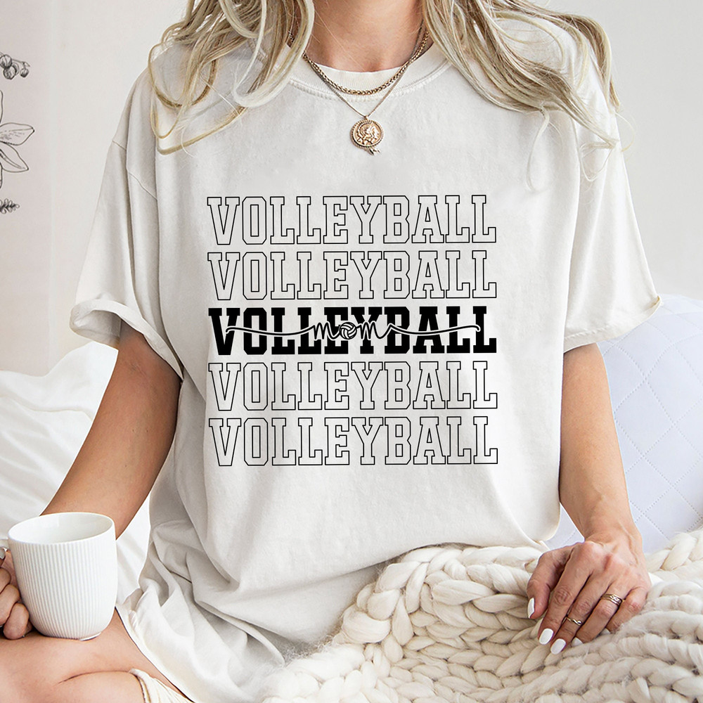 Volleyball Mom Shirt , Trending Unisex Tee Shirt, Volleyball Lover Shirt, Unique Gift For Mom,Volleyball Mom Sweatshirt Hoodie, Game Day Tee.jpg