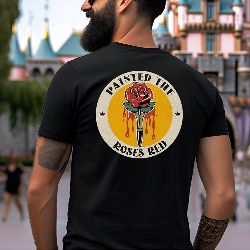 Alice in Wonderland Shirt for Men Guys Disney Shirt Men's Disney Shirt Disney Shirt for Men Painting the Roses Red Disney Husband.jpg