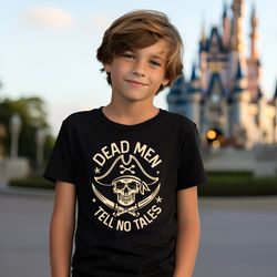 kids disney shirt dead men tell no tales pirates of the cari, 22