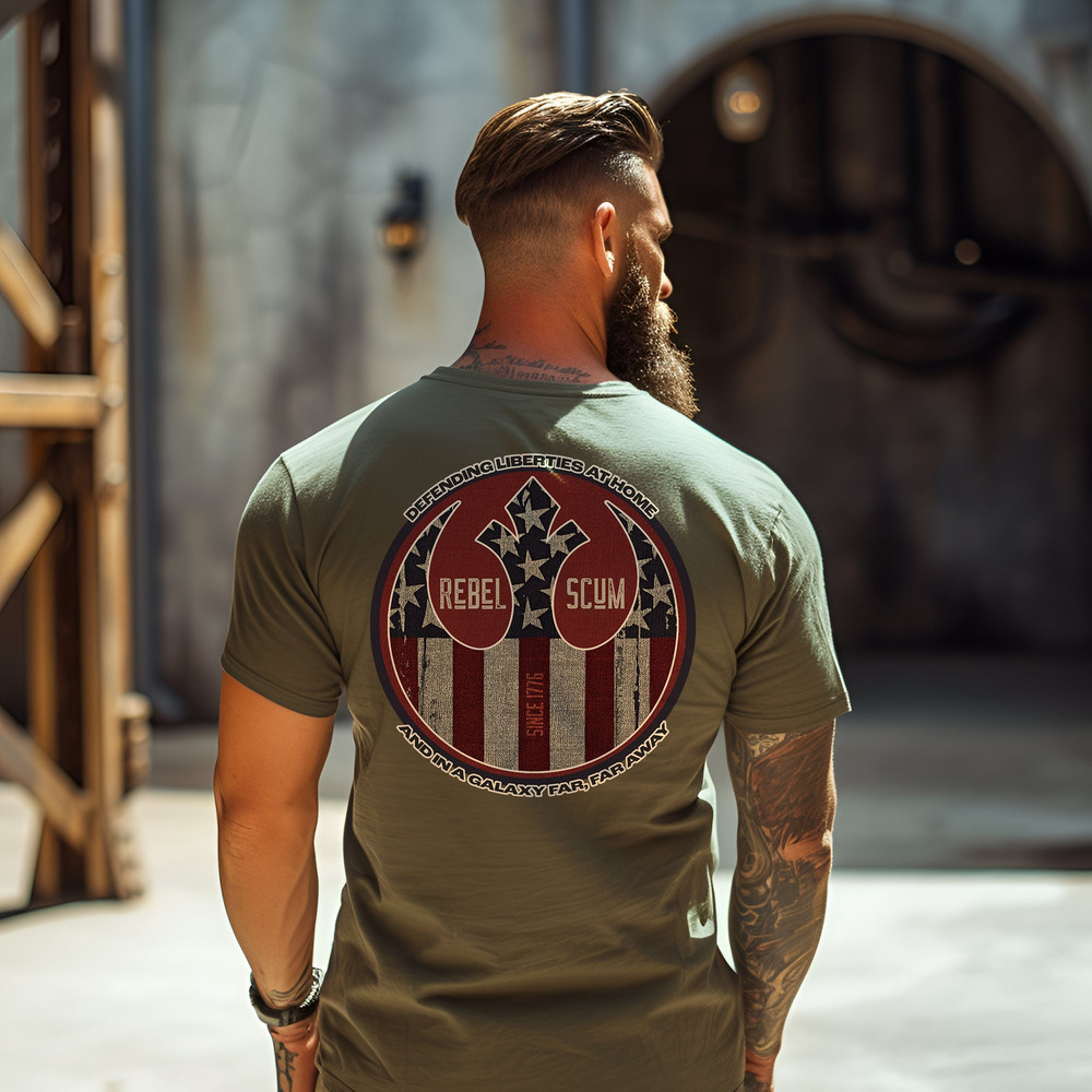 Rebel Scum Shirt for Men Star Wars Shirt for Men Disney T-Shirt for Men Galaxy's Edge Shirt Patriotic Shirt for Men Disney Parks Shirt Men.jpg