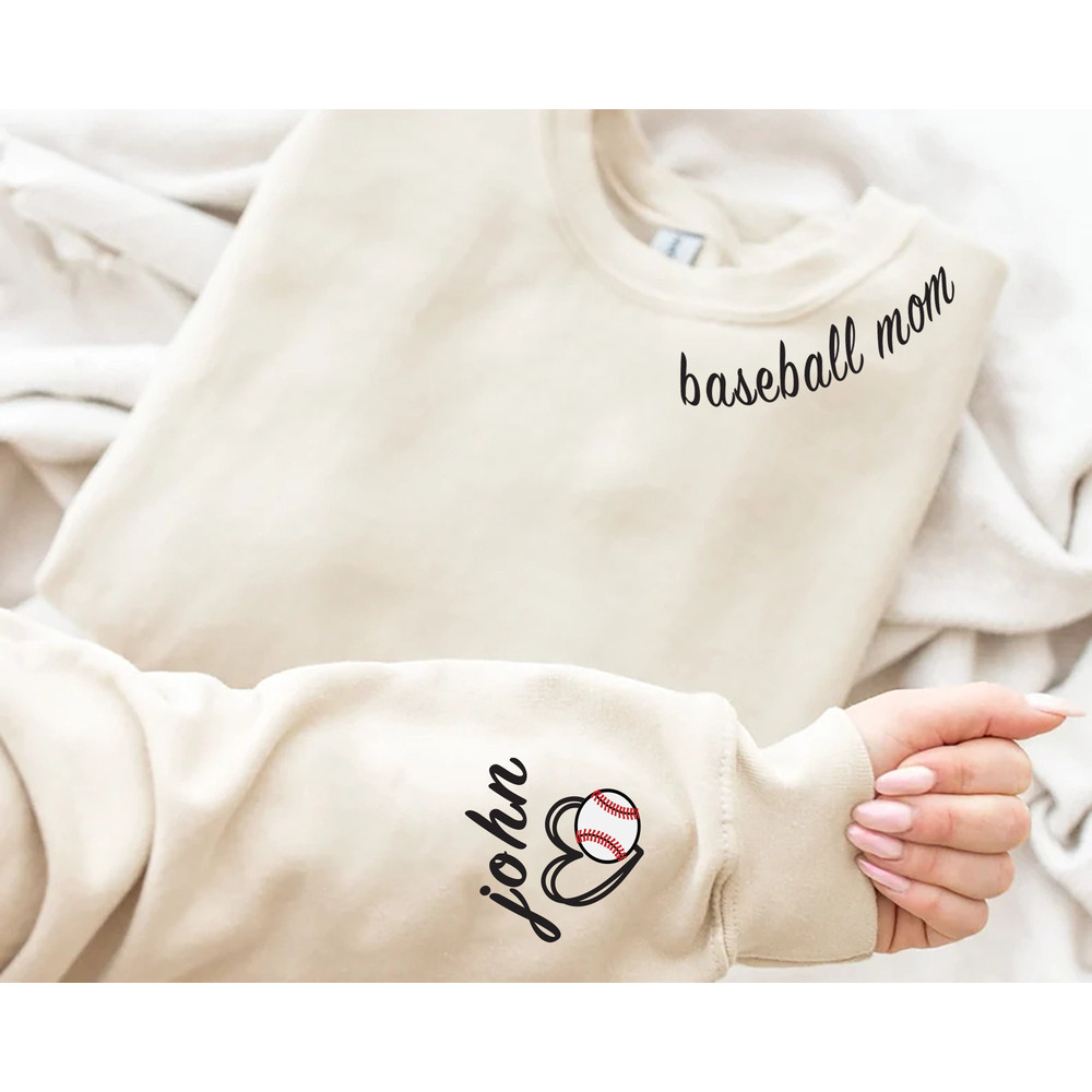 Custom Baseball Mom Sweatshirt, Baseball Sweatshirt, Custom Sweatshirt, Gift for Mom, Baseball Gift, Custom Gift, Baseball Mom Hoodie.jpg