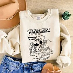 mickey mouse steamboat willie poster homage shirt walt disne, 385