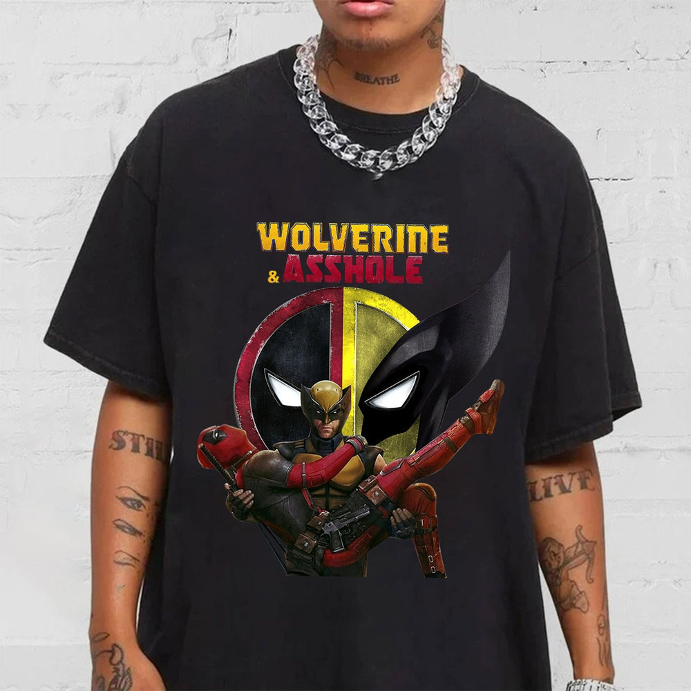 Deadpool 3 Shirt, Wolverine & Ahole Deadpool Shirt, Ryan Reynolds, Hugh Jackman, Funny Movie Unisex Shirt, Marvel Shirt.jpg