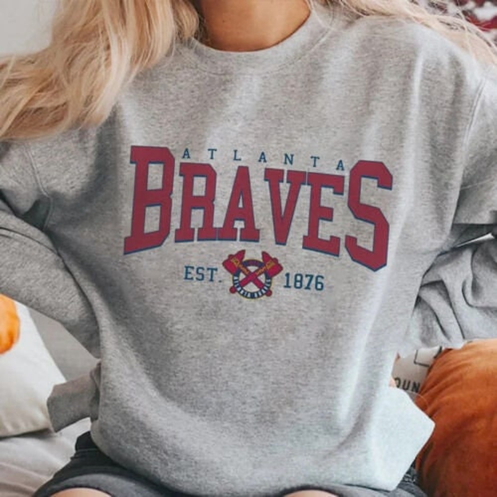 Vintage Atlanta Baseball EST 1867 Sweatshirt, Retro Style Atlanta Crewneck, Atlanta Baseball Shirt, Game Day Shirt, Baseball Fan Gifts.jpg