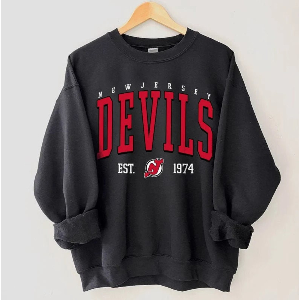 Vintage New Jersey Hockey Sweatshirt, New Jersey Hockey Shirt, New Jersey Hockey Crewneck, New Jersey Hockey Hoodie, Hockey Fan Gifts.jpg