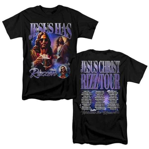 Jeses Rizz Jesus Rizz Tour Merch Edition Vintage 90s Shirt, Funny Jesus | Inspire ...
