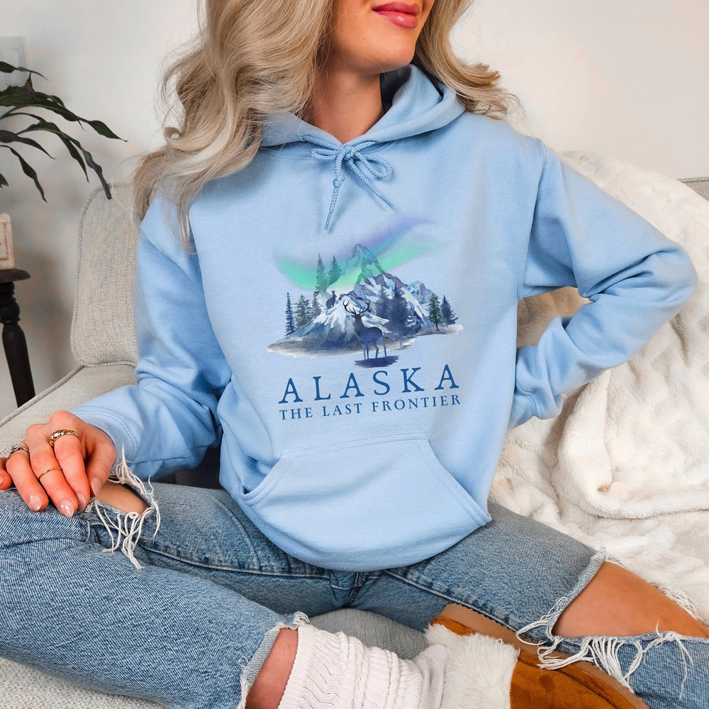 Alaska Sweatshirt Northern Lights Alaska Cruise Alaska Shirt Alaska Hoodie Alaska Vacation Alaska Apparel Alaska Clothes Aesthetic Hoodie.jpg