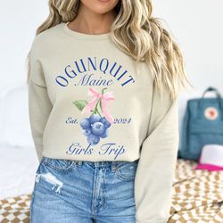 coquette blueberry ogunquit maine sweatshirt maine girls tri