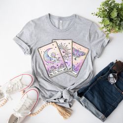 sun and moon tarot cards, occult shirt, mystical shirt, taro