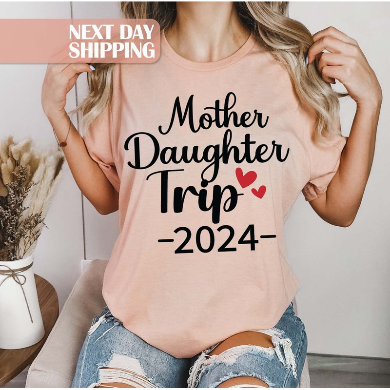 Mommy and Me Shirt, Family Cruise Shirts, Daughter Mother Gift, Gift for Mom, Mother and Daughter, Trip 2024 Shirt, Summer Trip Shirt.jpg