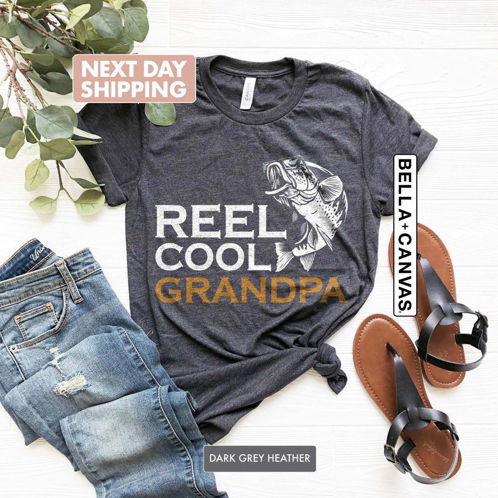 Fishing Grandpa Tee, Fathers Day Grandpa, New Grandpa Shirt, Grandpa Shirt, Funny Grandpa Shirt, Reel Cool Grandpa, Grandpa Fishing Gift.jpg