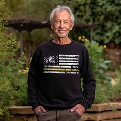 grandpa sweatshirt, gift for grandpa, reel cool grandpa, fun