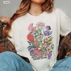 alice in wonderland shirt, alice flower shirt, princess alic