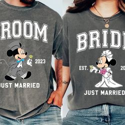 disney bride groom shirt, mickey minnie shirt, wedding anniv