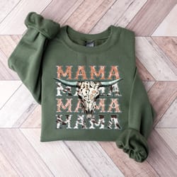 mama sweatshirt mama shirt western mama crewneck pullover co