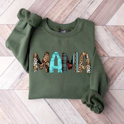 mama sweatshirt, country mom shirt mama leopard sweatshirt,