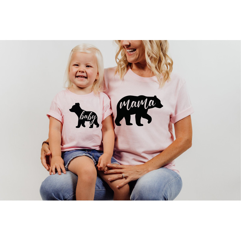 Mama Bear and Baby Bear T-shirt Package, Mama Bear V-Neck T-Shirt, Baby Bear Bodysuit, Baby Bear Shirt, Baby Shower Gift, Mothers Day Gift.jpg