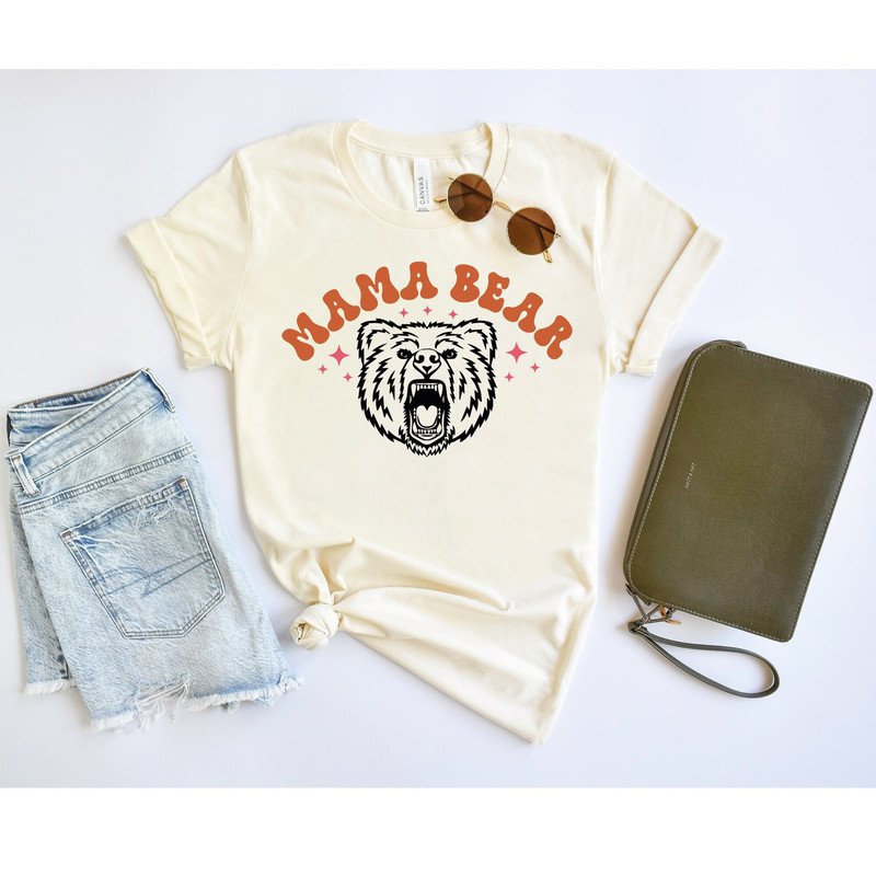 Mama Bear Shirt, Mother's Day Shirt, Roaring Mama Bear Shirt, Strong Mama Shirt, New Mom Tee, Mother's Day Gift, Mom Life Shirt, Baby Shower.jpg