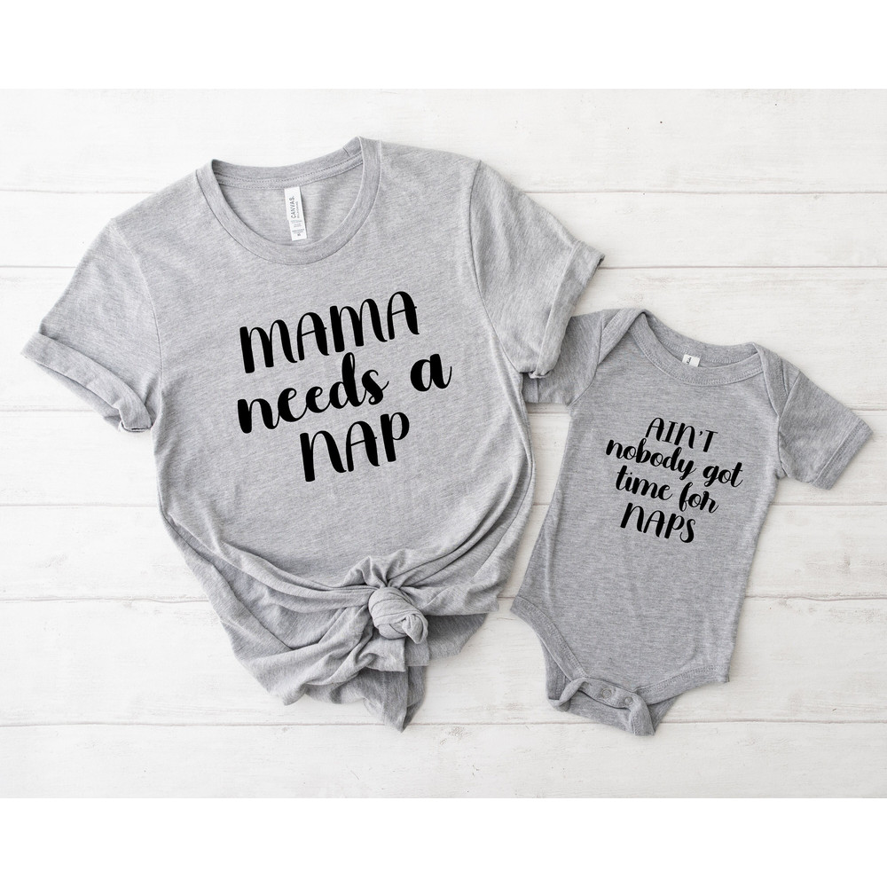 Mama Nap Set, Mother Son Matching Shirts, Mom and Daughter Matching Shirts, Mom and Baby Boy Matching T-shirts, Mother Daughter Tee Shirts.jpg