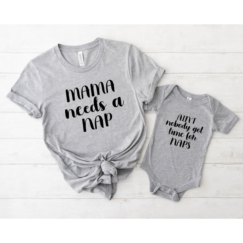 Mama Nap Set, Mother Son Matching Shirts, Mom and Daughter Matching Shirts, Mom and Baby Boy Matching T-shirts, Mother Daughter Tee Shirts.jpg