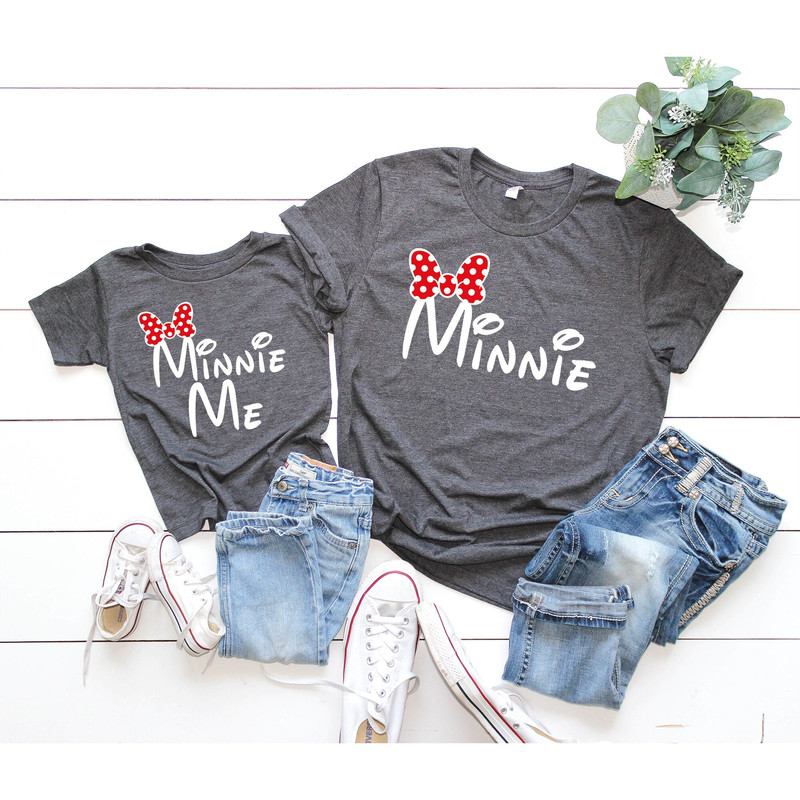 Minnie and Minnie Me Shirts, Mom and Daughter Shirts, Disney Vacation Shirt, Matching Mothers Day Shirts, Minnie Mouse Tee, Mothers Day Gift.jpg