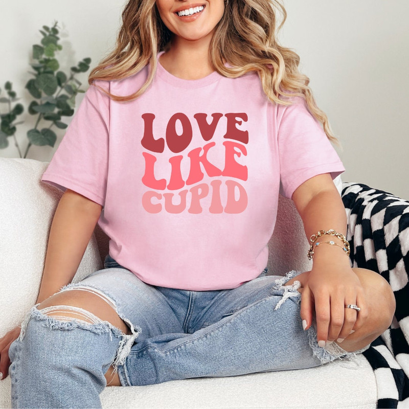Love Like Cupid Romantic Tee Shirt - Embrace the Magic of Love with this Playful and Stylish Valentine's Day Apparel!.jpg