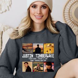 2024 justin timberlake tour sweatshirt, forget tomorrow world tour sweatshirt, unisex graphic sweatshirt