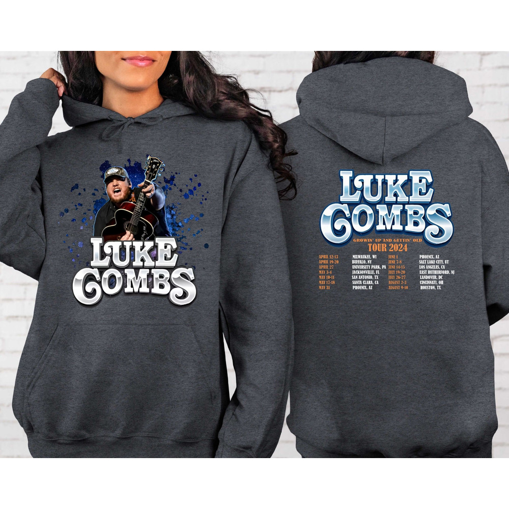 Luke Combs 2024 Tour Growing Up and Getting Old Sweatshirt, Luke Combs Merch, Country Music Tee, Luke Combs Shirt.jpg