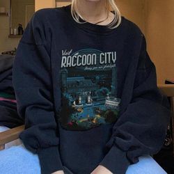 vintage visit raccoon city shirt, visit raccoon city retro shirt, raccoon t-shirt, visit raccoon shirt