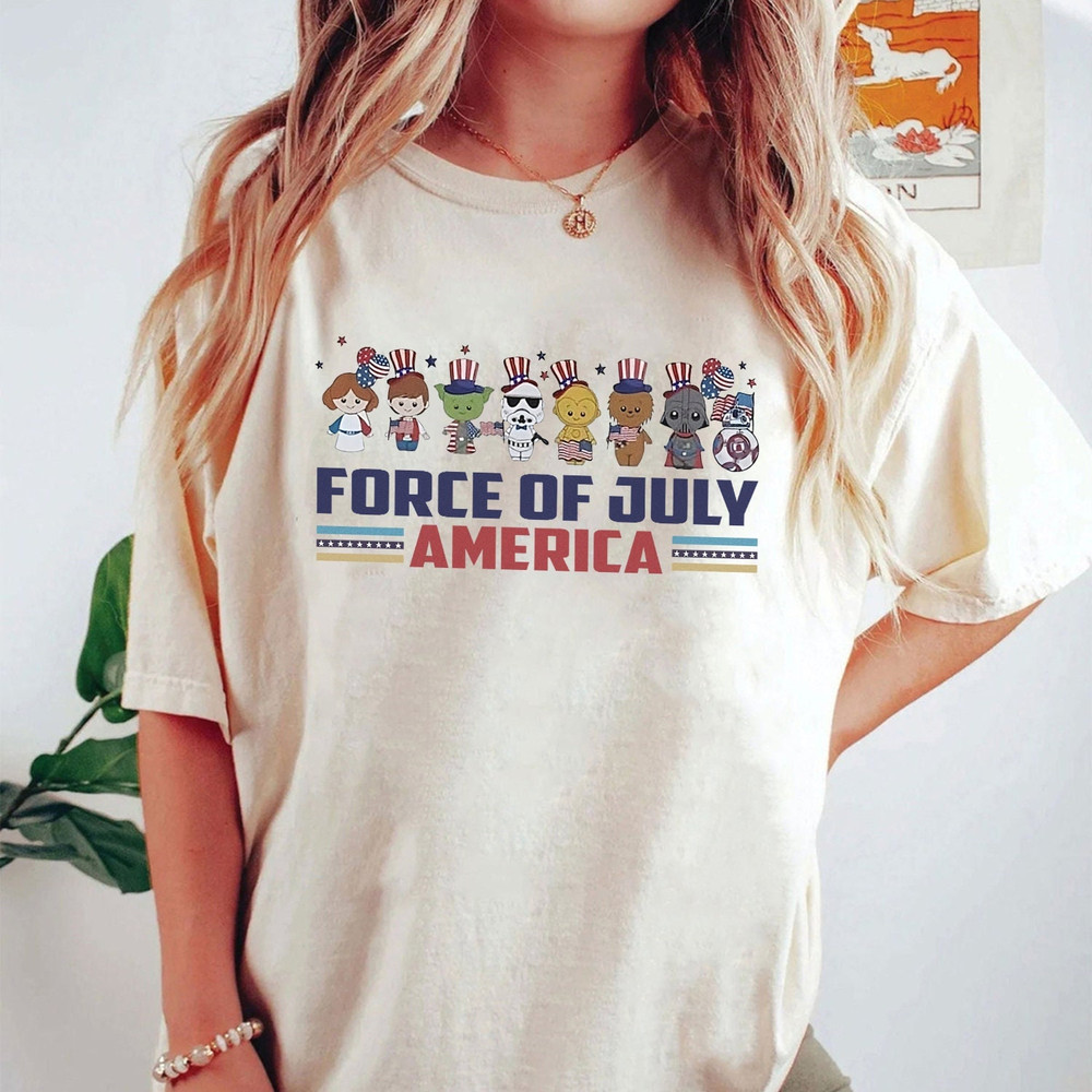Force of July America Disney Star Wars Happy 4th of July Shirt, Galaxy's Edge Patriotic USA American Honor, 4th Of July Patriotic Shirt.jpg