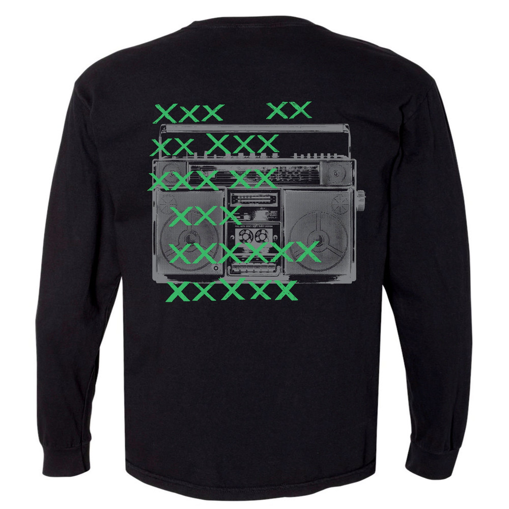JTxPM, PRE-ORDER, Bass Masters BoomBox, Long Sleeve, 100 Percent Cotton T-shirt, black, unisex.jpg