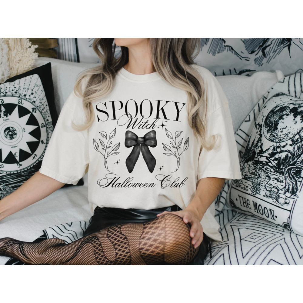 Girly Halloween Spooky Witch Shirt - Cute Gothic Tee for Women, Dark Witch Shirt, halloween mystery, halloween weirdcore clothing.jpg