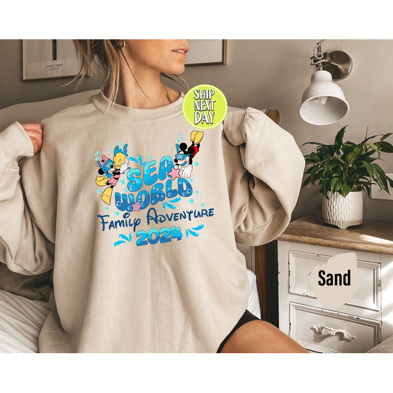 Sea World Family Adventure 2024 Sweatshirt, Traveler Family Hoodies, Family Vacation Shirt, Vacay Mode Sweatshirt, Road Trip Sweater - TC117.jpg