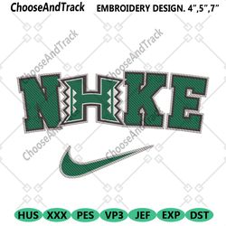 hawai'i rainbow warriors nike logo embroidery design download file
